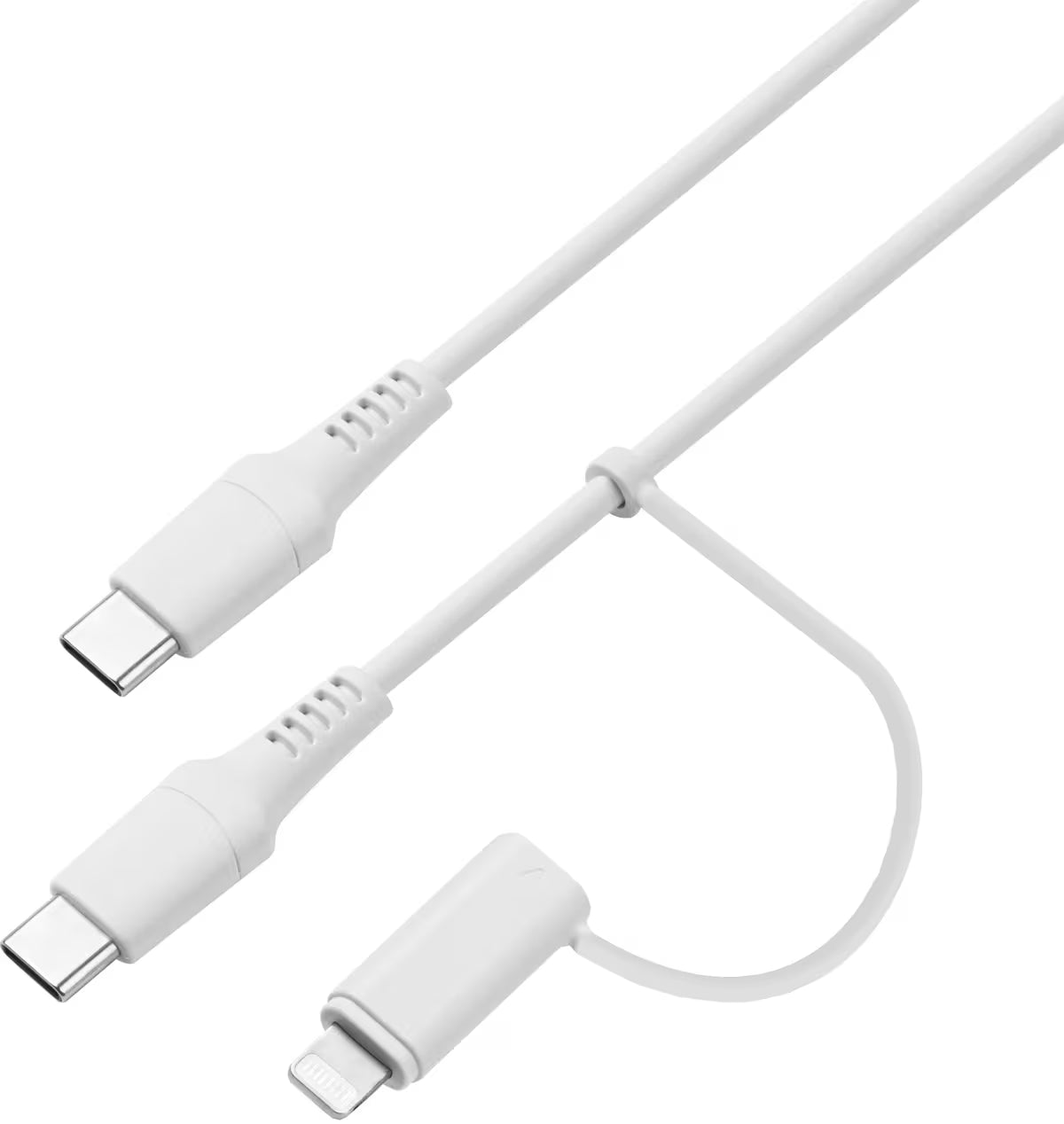 Sandstrøm USB-C to USB-C kabel med Lightning adapter (3m)